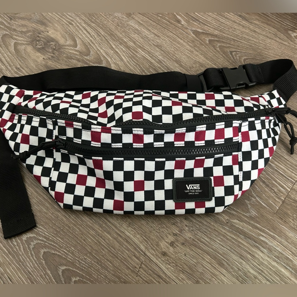 Vans- Ward Crossbody Bag- red/blk/wht Checkerboard